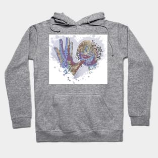 ASL Mother Heart Shape Hoodie